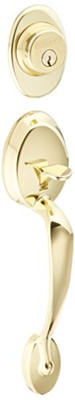 SCHLAGE F58PLY605 F58 PLY 605 Plymouth Handleset Exterior, Bright Brass (Exterior Half Only)