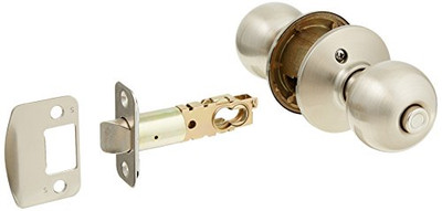 SCHLAGE F40ORB619  Orbit Privacy Knob, Satin Nickel