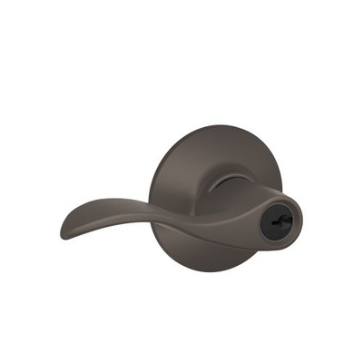 SCHLAGE F51AACC613 F51A ACC 613 Accent Keyed Entry Lever, Oil-Rubbed Bronze