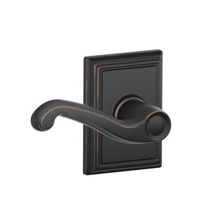 SCHLAGE F10FLA716ADD  Addison Collection Flair Passage Lever, Aged Bronze