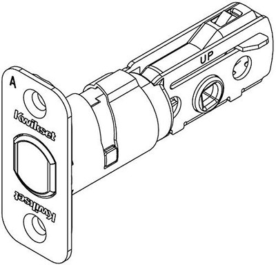 KWIKSET 81305-15  Adjustable Radius Deadbolt Latch Satin Nickel Finish