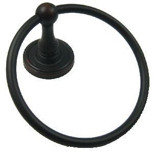 Rusticware 8286ORB 8286 Towel Ring with Backplate from the Midtowne Collection, Oil Rubbed Bronze.