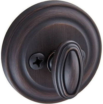 Baldwin PTTRD112  Reserve Patio Traditional Round Deadbolt, Aged Bronze Finish