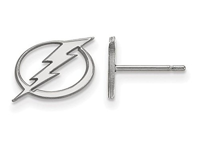LogoArt SS008LIG Tampa Bay Ligtning Extra Small (3/8 Inch) Post Earrings (Sterling Silver)