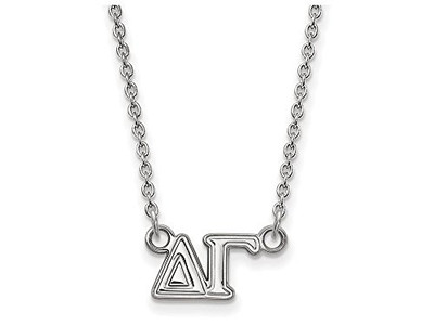 LogoArt SS007DG-18 Sterling Silver LogoArt Delta Gamma Medium Pend w/Necklace