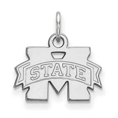 LogoArt SS001MSS Sterling Silver LogoArt Mississippi State University XS Pendant
