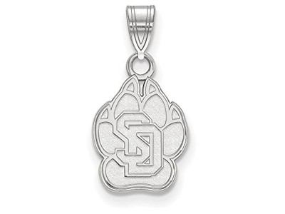 LogoArt SS001USD Sterling Silver LogoArt University of South Dakota Small Pendant
