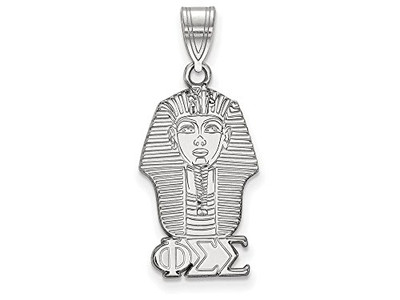 LogoArt SS036PSS Sterling Silver Phi Sigma Sigma Medium Pendant Chain Included