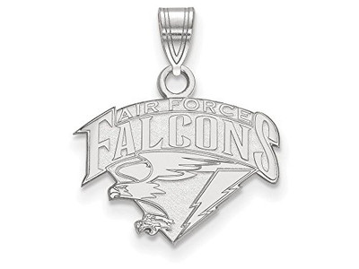 LogoArt SS016USA Sterling Silver LogoArt United States Air Force Academy Small Pendant