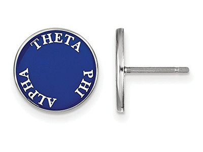 LogoArt SS019TPA Sterling Silver LogoArt Theta Phi Alpha Enameled Post Earringss