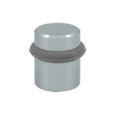 Deltana UFB4505U26D Round Universal Floor Bumper 1 1/2" - US26D (Brushed Chrome)