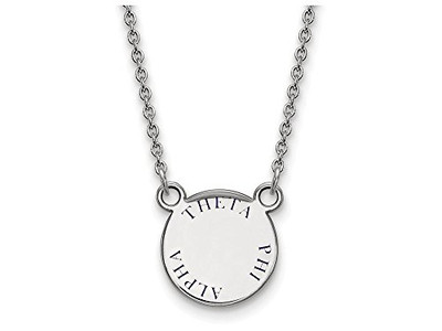 LogoArt SS014TPA-18 Theta Phi Alpha Extra Small Enameled Pendant w/Chain 18 Inch Chain.