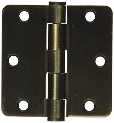 Deltana S35R4HD5  HD Value Choice for Indoor Applications Steel 3 1/2-Inch x 3 1/2-Inch x 1/4-Inch Radius Hinge