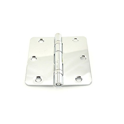 Deltana S35R4BB26  Ball Bearing 3.5" x 3.5" Ball Bearing 1/4" Radius Corners Mortise Hinge - Pair