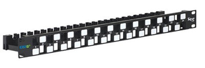 ICC IC107PPU6A PATCH PANEL,BLANK,CAT 6A UTP,24PORT,1RMS.