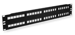 ICC IC107BP482 - PATCH PANEL, BLANK, HD, 48-PORT, 2 RMS.