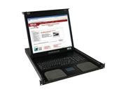 Tripp Lite B021-000-19 Rackmount Console Short Depth Steel with Keyboard, Touchpad, & 19-Inch LCD 1URM (-SH).