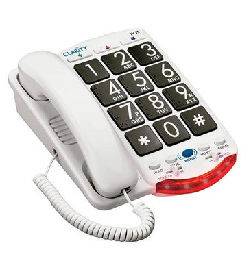Clarity 76560-001 Amplified Telephone with Talk Back Numbers.