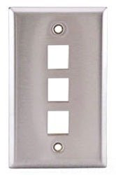 HUBBELL SSF13Hubbell Inc. - Stainless Steel Plate, 1-Gang, 3-port