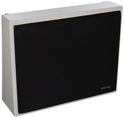 Valcom S-504 Interior Metal Speaker with 25/70-volt transformer with Black Cloth Grille, Gray.