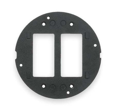 HUBBELL S1SP Hubbell Systems System One Style Line Decorator/GFCI Sub-Plate, Black
