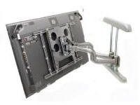 Chief PNRUB PNR-U - Mounting kit ( wall mount, dual swing arm ) for flat panel - black - wall-mountable.