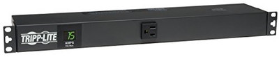 Tripp Lite PDUMH15 Metered PDU, 15A, 13 Outlets (5-15R), 120V, 5-15P, 100-127V Input, 15 ft. Cord, 1U Rack-Mount Power ().