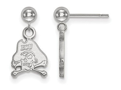 LogoArt SS010ECU Sterling Silver LogoArt East Carolina University Earrings Dangle Ball