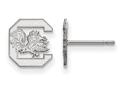 LogoArt SS008USO South Carolina Extra Small (3/8 Inch) Post Earrings (Sterling Silver)
