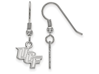 LogoArt SS005UCF Central Florida Extra Small (3/8 Inch) Dangle Earrings Wire (Sterling Silver)
