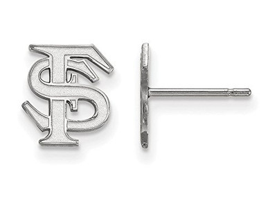 LogoArt SS008FSU Florida State Extra Small (3/8 Inch) Post Earrings (Sterling Silver)