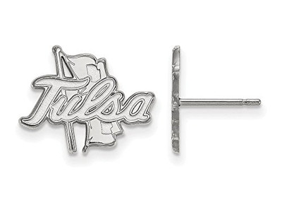 LogoArt SS004UTL Sterling Silver LogoArt The University of Tulsa Small Post Earrings