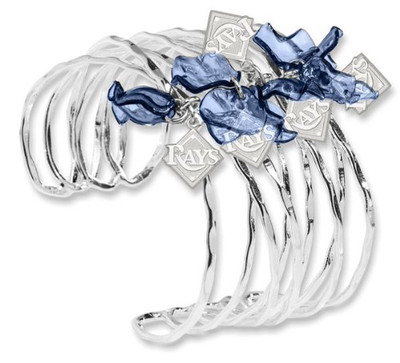 Logo Art DEV074BR Tampa Bay Rays TAMPA BAY RAYS CELEBRATION CUFF BRACELET