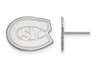 LogoArt SS004STC St. Cloud State Small (1/2 Inch) Post Earrings (Sterling Sliver)
