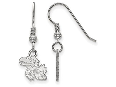 LogoArt SS006UKS Kansas Extra Small (3/8 Inch) Dangle Earrings Wire (Sterling Silver)