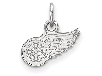 LogoArt SS001RWI Sterling Silver NHL LogoArt Detroit Red Wings XS Pendant