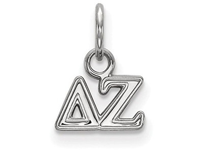 Sororities SS001DZ Sterling Silver LogoArt Delta Zeta XS Pendant