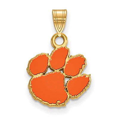 LogoArt GP031CU Sterling Silver w/GP LogoArt Clemson University S