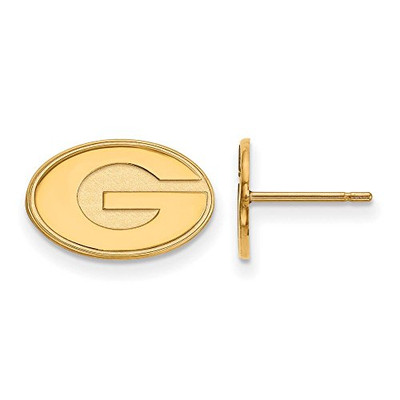 LogoArt GP008UGA Georgia Extra Small (3/8 Inch) Post Earrings (Gold Plated).