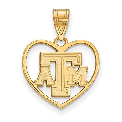 LogoArt GP011TAM Sterling Silver w/GP LogoArt Texas A&M University