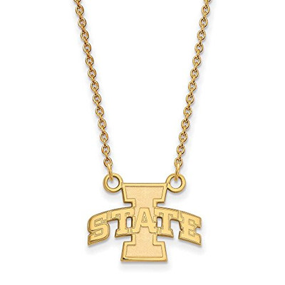 LogoArt GP006IAS-18 Sterling Silver w/GP LogoArt Iowa State Universit