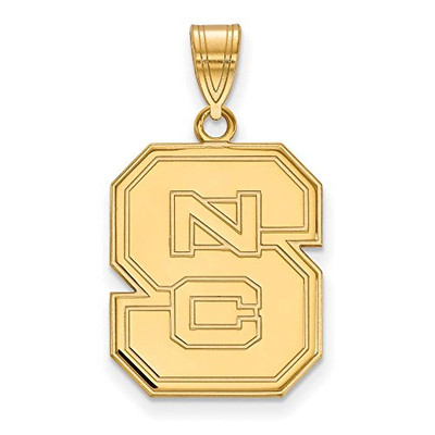 LogoArt GP004NCS Sterling Silver w/GP LogoArt North Carolina State