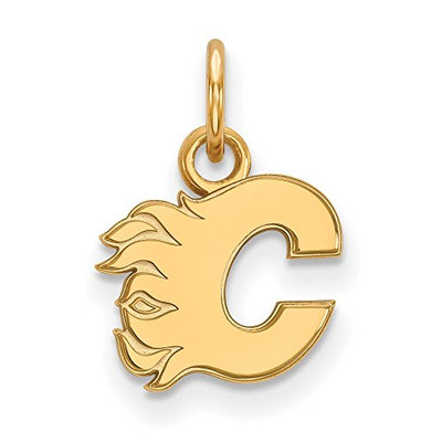 LogoArt GP001FLA Sterling Silver w/GP NHL LogoArt Calgary Flames X