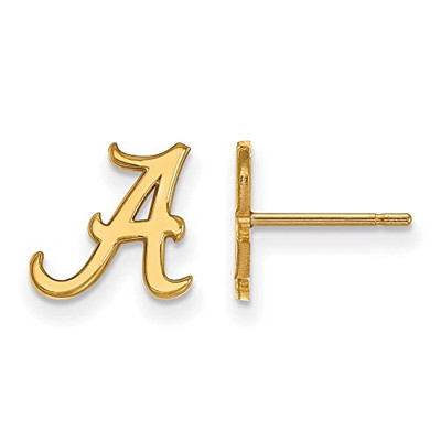 LogoArt 1Y008UAL Alabama Extra Small (3/8 Inch) Post Earrings (10k Yellow Gold)