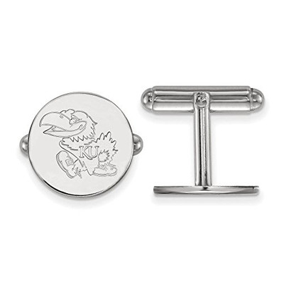 LogoArt SS073UKS Kansas Cuff Links (Sterling Silver).