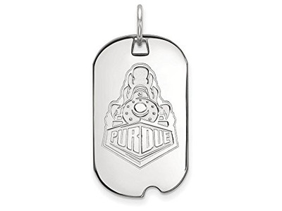 LogoArt SS056PU NCAA Purdue Boilermakers 1/2 Small Dog Tag, One Size.