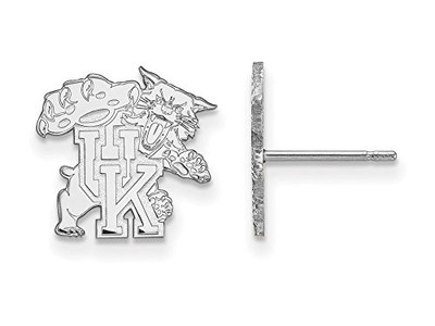 LogoArt SS051UK Sterling Silver LogoArt University of Kentucky Small Post Earrings