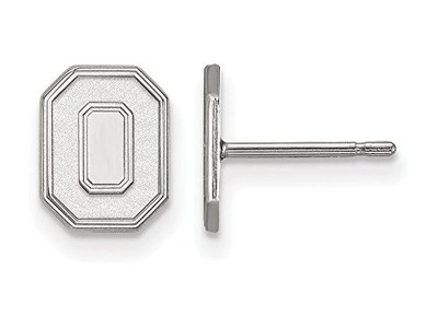 LogoArt SS051OSU Ohio State Extra Small (3/8 Inch) Post Earrings (Sterling Silver).