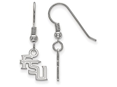 LogoArt SS062FSU Florida State Extra Small (3/8 Inch) Dangle Earrings Wire (Sterling Silver).
