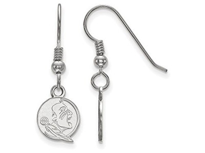 LogoArt SS047FSU Florida State Extra Small (3/8 Inch) Dangle Earrings Wire (Sterling Silver).